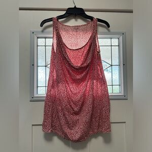 Motherhood Maternity Nursing Tank Red White (500)